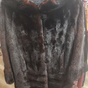 Vintage Cable Mink Fur Coat